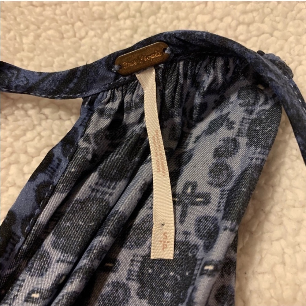Free People Midsummer’s Day Tunic Blue Mini Dress Tank Top - Picture 7 of 13